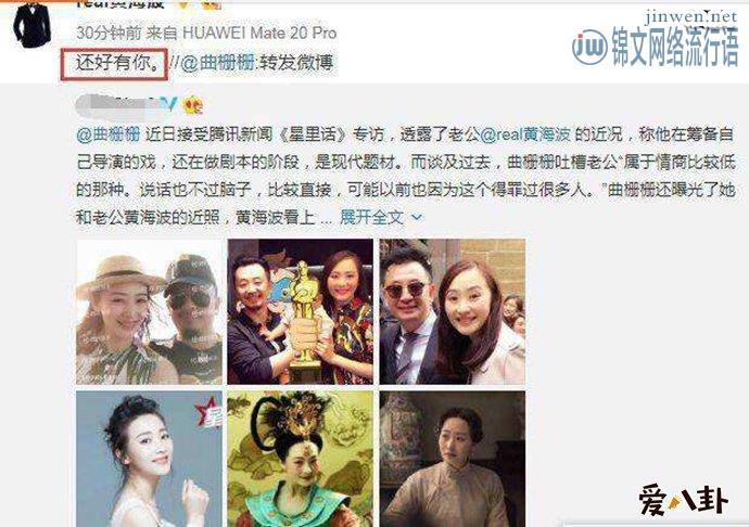 黄海波撒狗粮向妻子示爱，网友却纷纷评论别像马伊琍文章！